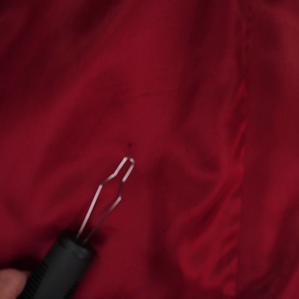 VTG‎ Talbots Wool Toggle Duffel Coat Womens 6 Red Petite Removable Hood Gorpcore - Picture 12 of 16